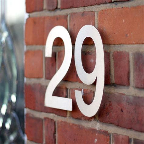 stainless steel house numbers